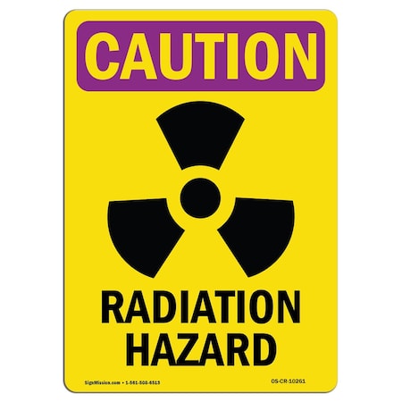 OSHA Caution Radiation Sign - Radiation Hazard with Symbol | 10 Pack of Decals | Protect Your Business, Work Site, Warehouse & Shop Area | ?Made in The USA